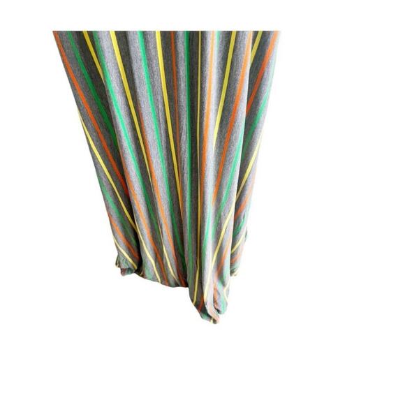 LulaRoe Striped Maxi Dress Grey Multicolor Plus Size 3X NWOT Comfort - Picture 8 of 11